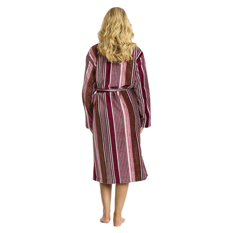 Torekov Randig Morgonrock Rosa/Gul Unisex